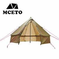 New Ultralight Mongolian Yurt Tent Winter Outdoor Camping Pyramid Tent Chimney Hiking Hot Tent Teepee Octagonal Backpacking Tent