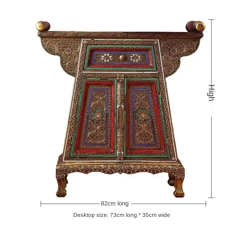 Thailand Household Entrance Cabinet Thai Decorative Cabinet Carved Living Room Entrance Table Southeast Asian Style Furniture