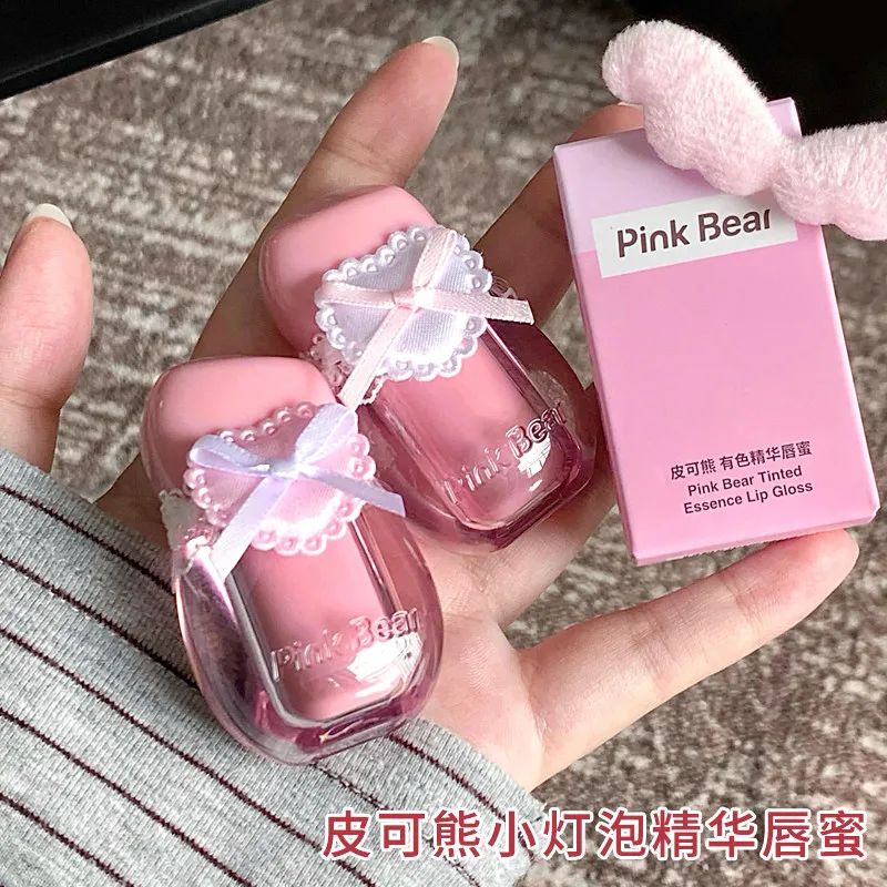 gloss-labial-pinkbear-small-bulb-essence-batom-liquido-com-espelho-hidratante-e-nutritivo-maquiagem-cosmetica-de-longa-duracao