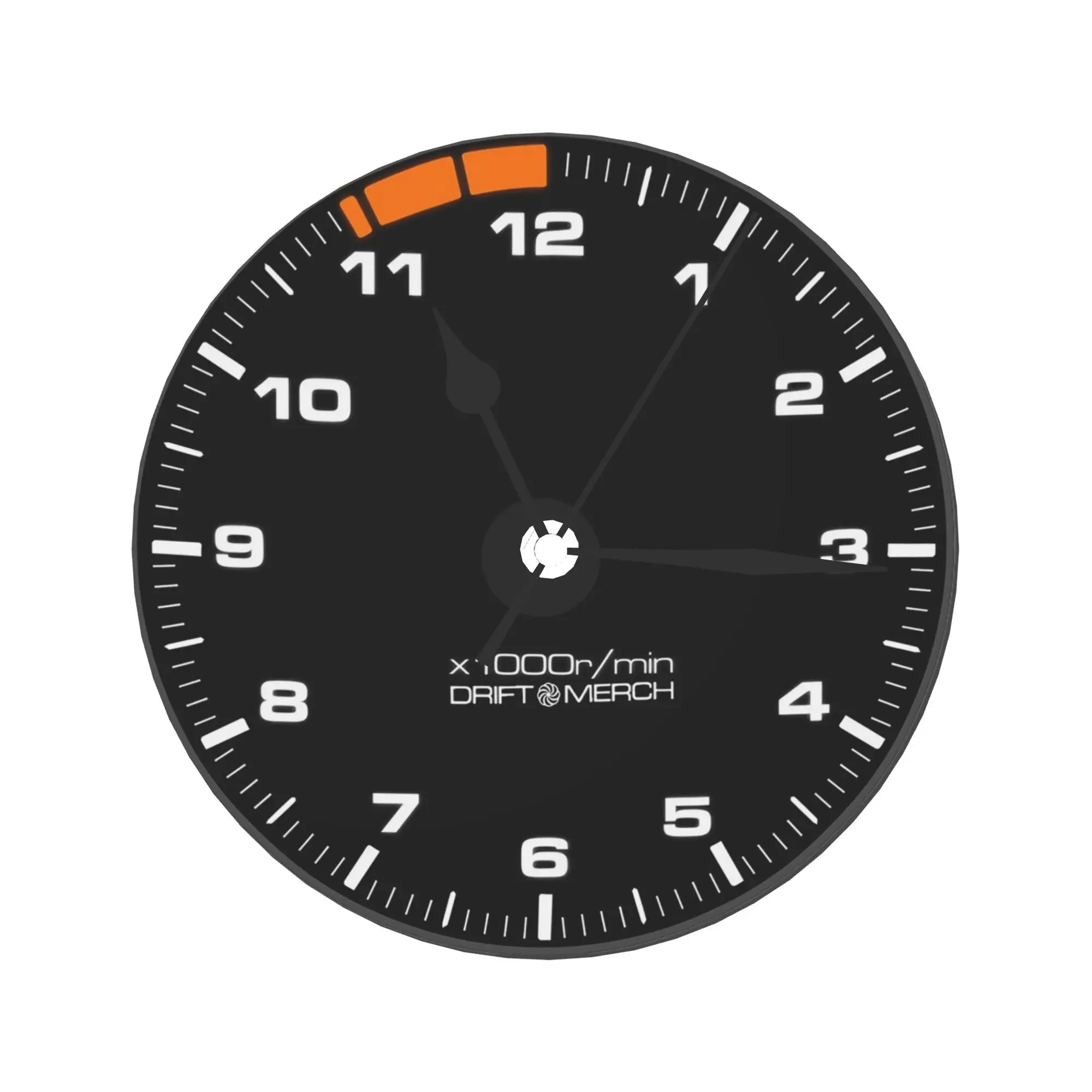 Motorsport-Inspired Racing Tachometer  Wall Clock Room Decoration Silent Round Clock for Bedroom Living Kitchen Home