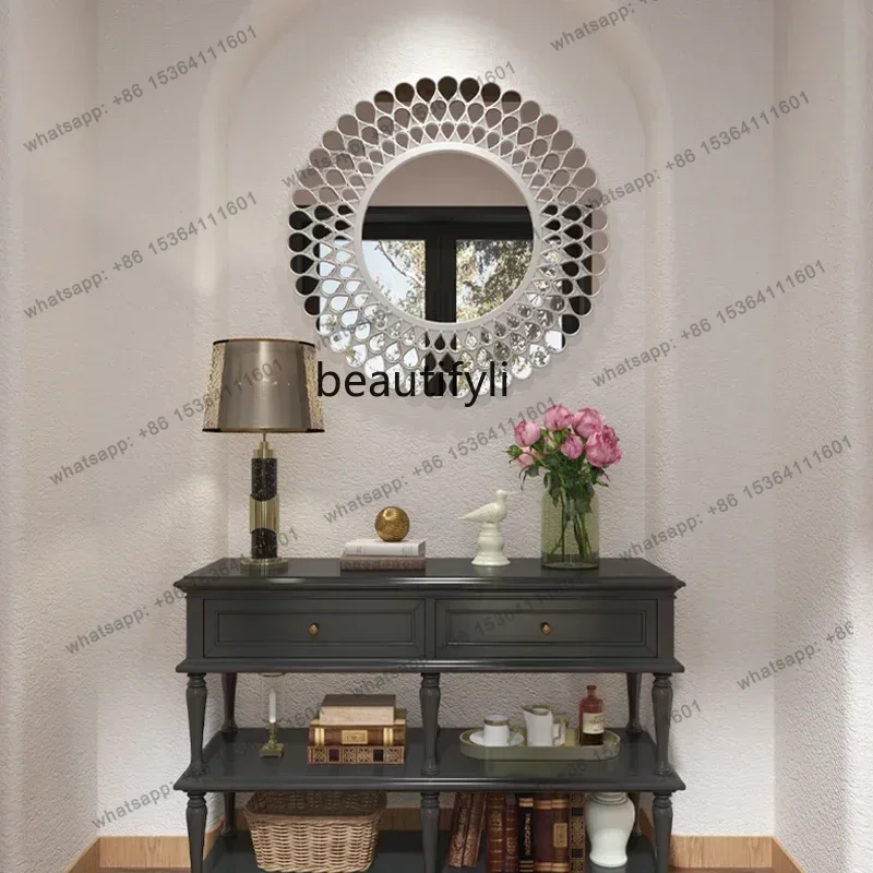 D30Square combination decorative mirror window glass ornament deep space luminous