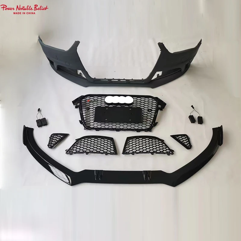 car bodikits CA style PP ABS material Auto modified front bumper with grill for Audi A4 B85 S4 style bodykit 2013 2014 2015 2016