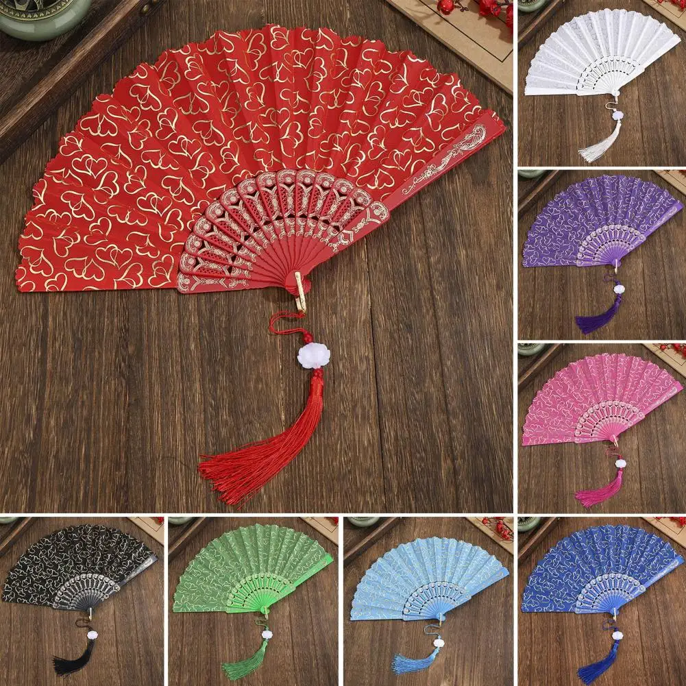 Vintage Hand Fan Folding Fan Woman Japanese Style Dancing Fans Feather Fan Foldable Fans Party Favors Home Decor