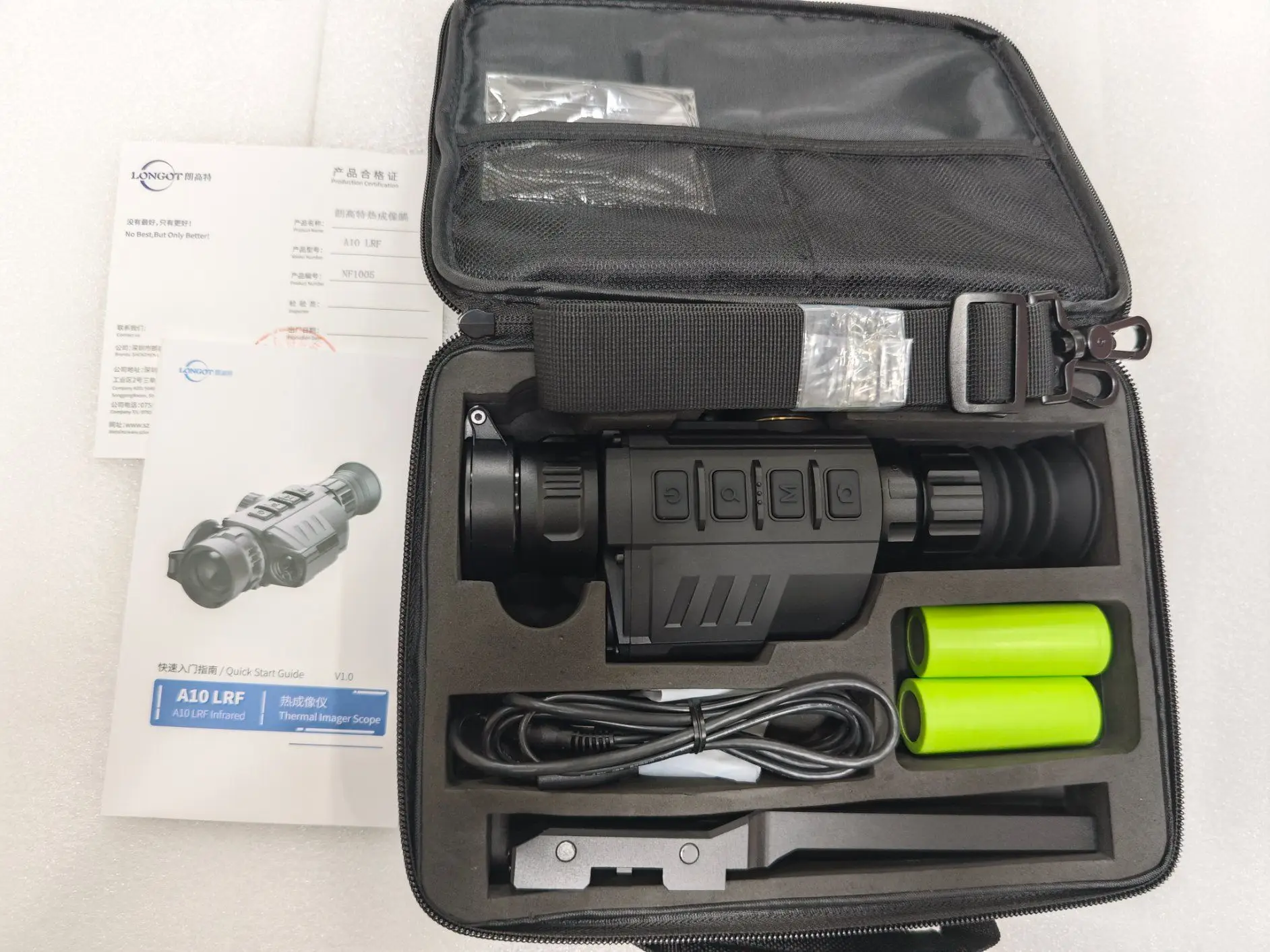 Thermal Imaging Scope Night Vision Rangefinder Longot A10lrf Laser Rangefinder For Hunting Outdoor Monocular Thermal Scope