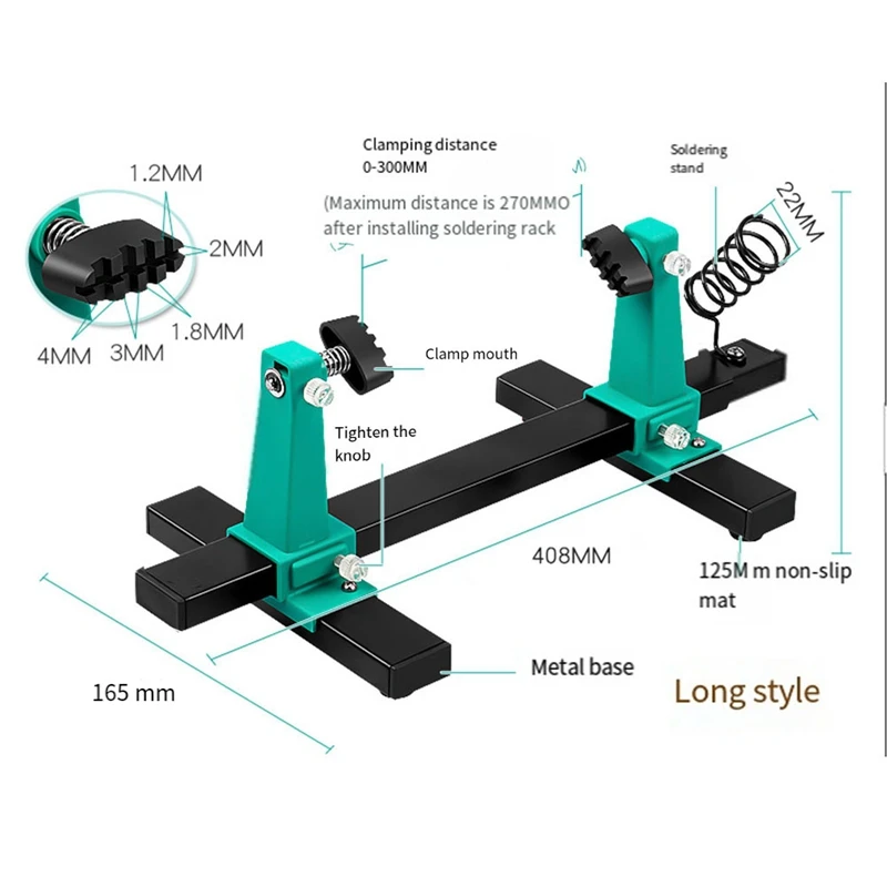 NEW-Circuit Board Holder Stable Adjustable PCB Welding Bracket Auxiliary Clamp Repair Tool Clamping Kit