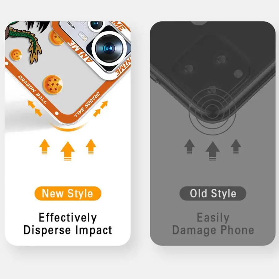 حافظة لهاتف شاومي ريدمي نوت 9S 13C 10S 11S 9 10 11 Pro 12S A4 14C 12 13 14 Pro Plus 10Lite غطاء هاتف شفاف كرة دراغون كارتون #2