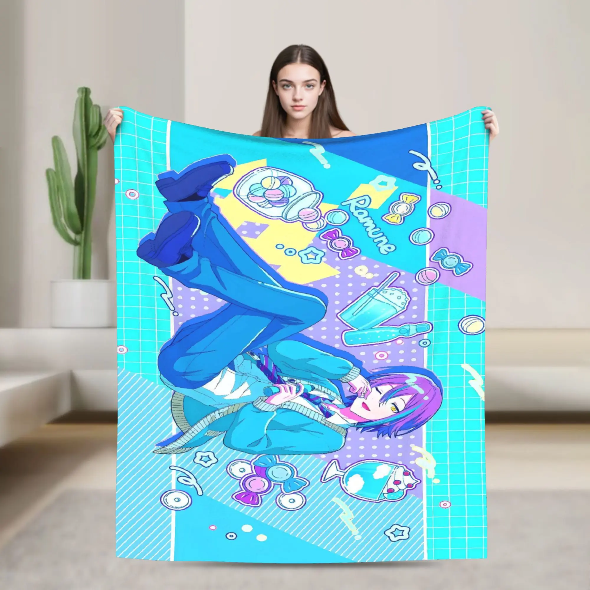 

Rui Kamishiro Blanket Warm Fashion Plush Bedding Throws For Boy Girl Bedroom Flannel Bedspread Bed Cover