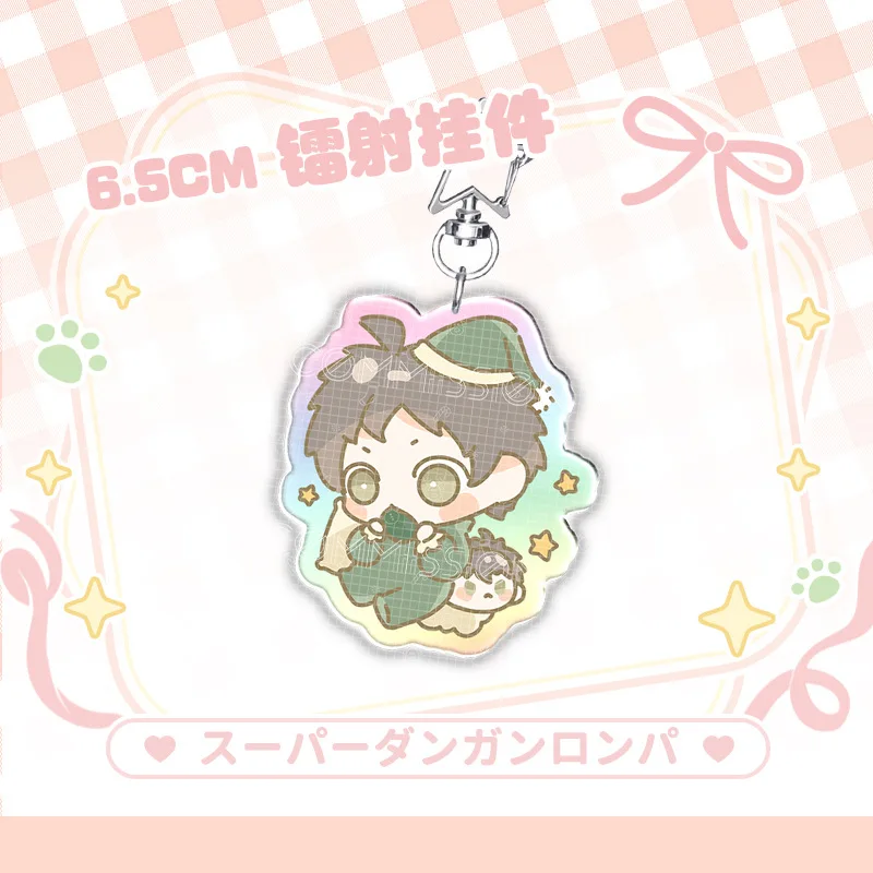 Anime Danganronpa Figures Kokichi Oma Hinata Hajime Kirigiri Kyoko Acrylic Keychains Cute Bags Decor Pendant Fans Collection