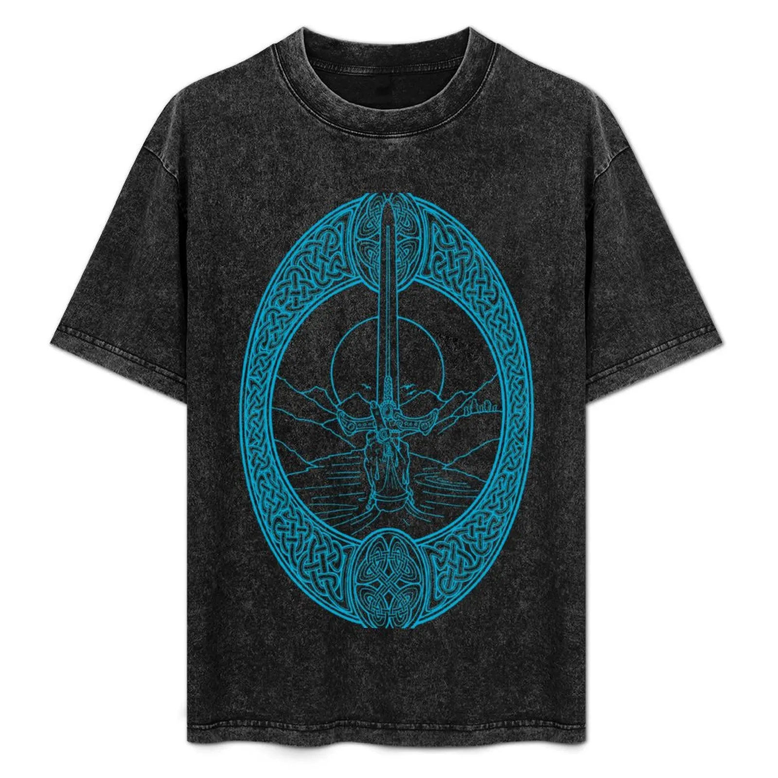 

Excalibur T-Shirt Abstract Pattern Print Top