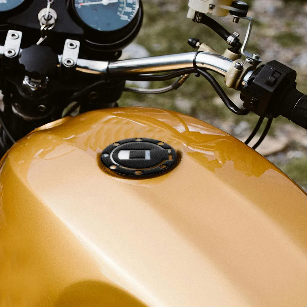 

2Pcs Motorcycle Fuel Tank Cap Stickers Gas Lid Decals Oil Cover Protectors Durable Easy Installation Wide Compatibility