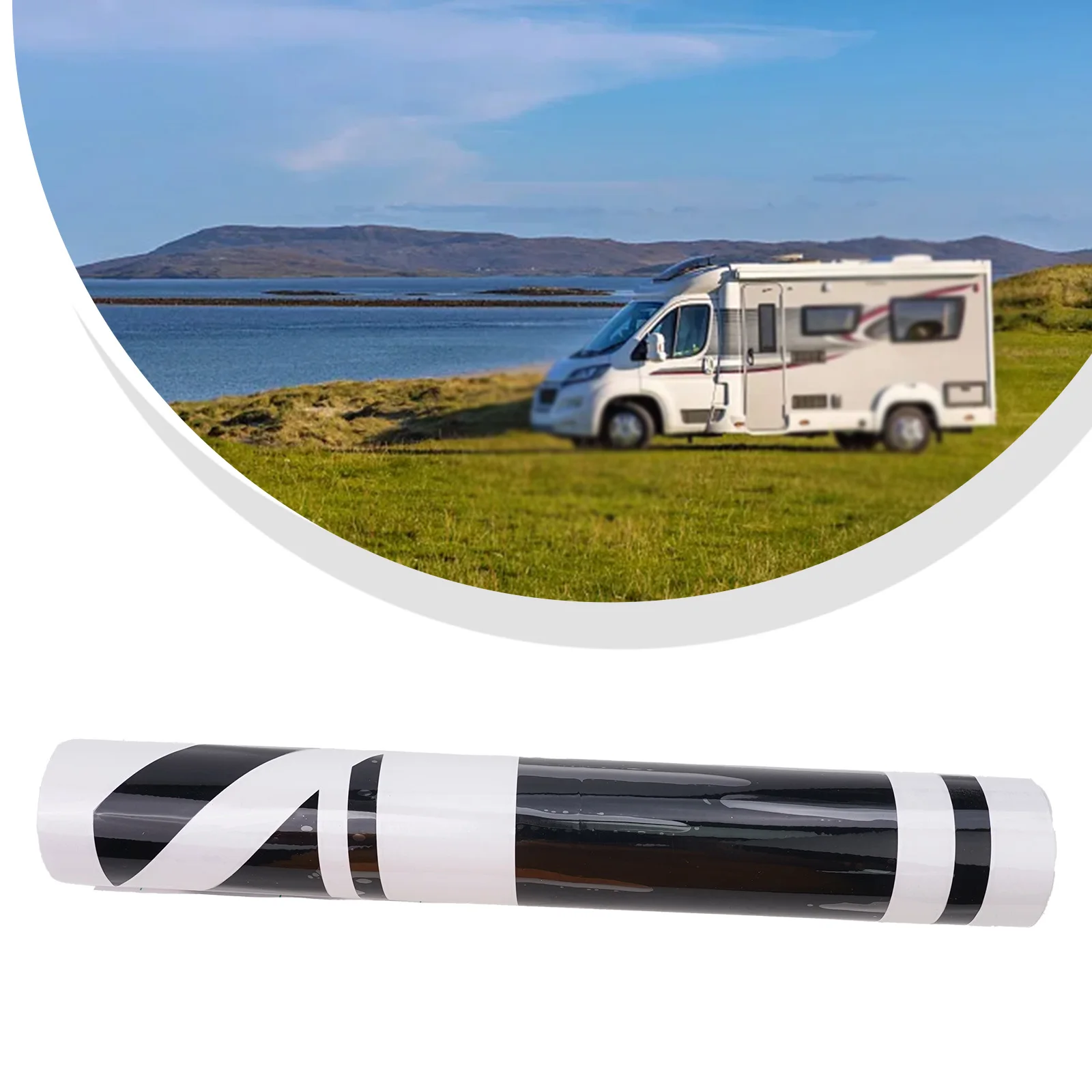 

Набор виниловых наклеек с графическим дизайном: Наклейки-полосы для индивидуализации автомобиля, комплект из 2 штук