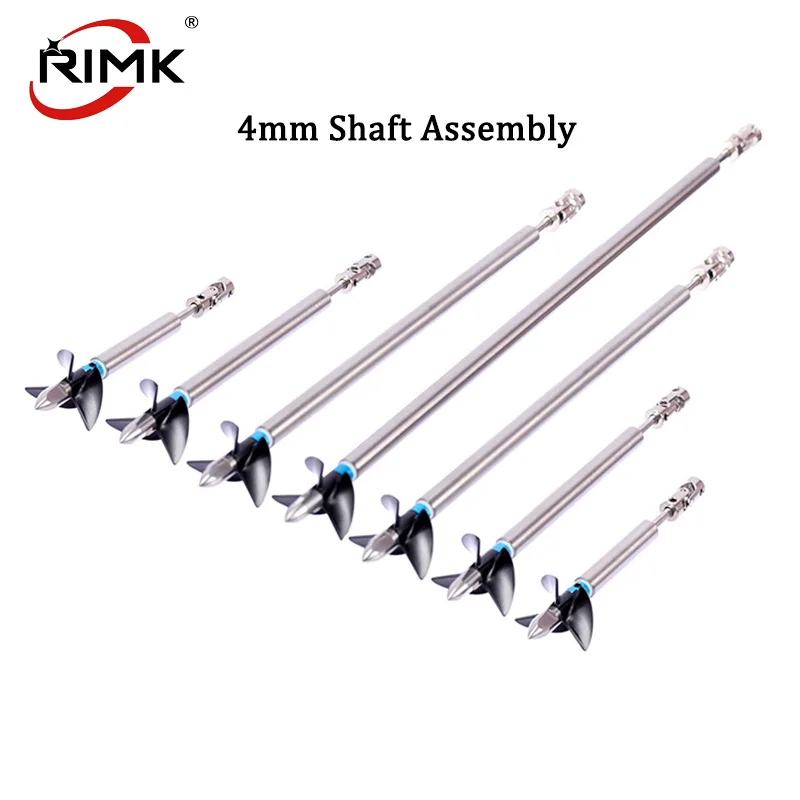 Rc Boat 4mm Boat Shaft Stainless steel Drive Shaft +Three Blades Screw +Cardan Joint+ Stainless Steel Shaft Sleeve+Prop Nut /set