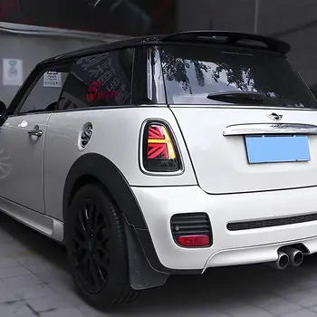 適用於 Mini Cooper F56 F57 2014-2023 英國風格 LED 尾燈總成,附英國國旗流水方向燈,後燈升級配件 8 最佳銷售 迷你R56尾燈 - №4