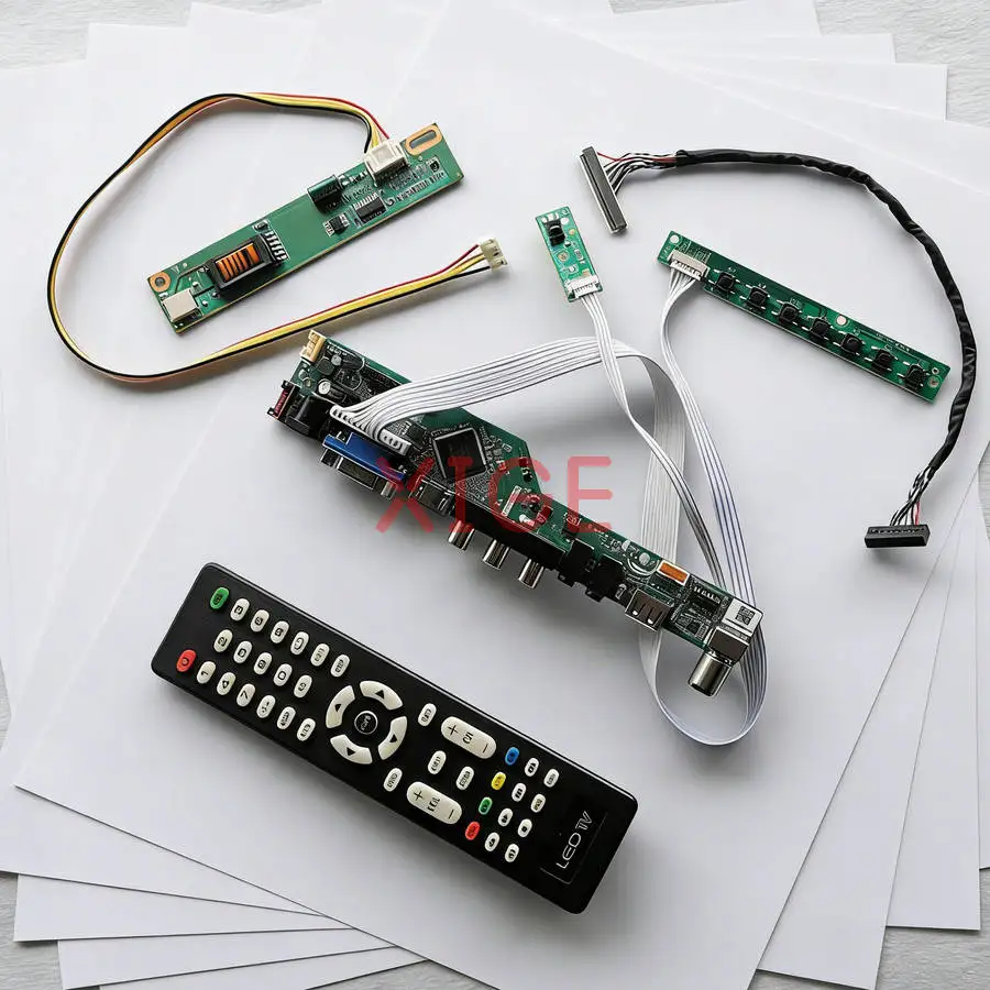 

Контроллер-плата для матричного дисплея HT14X19 LTD141EA HT14X1B TD141TGCD, DIY-комплект, HDMI+VGA+AV+USB, 1024x768, 1-CCFL, 1024*768, LVDS-30Pin