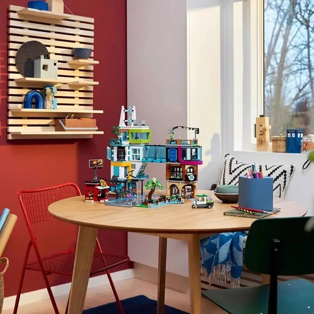 

Китайские строительные блоки, игрушки для сборки современного мегаполиса, развивающие игрушки, подарок на день рождения для мальчика