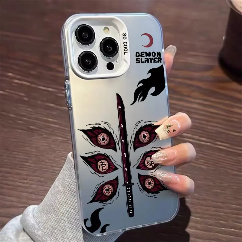 Funda de teléfono Demon Slayer Tanjiro para Samsung Galaxy A16 A15 A10 A21S A72 A52 A52S A06 A03S A51 A31 A71 M31 M23 cubierta dura láser