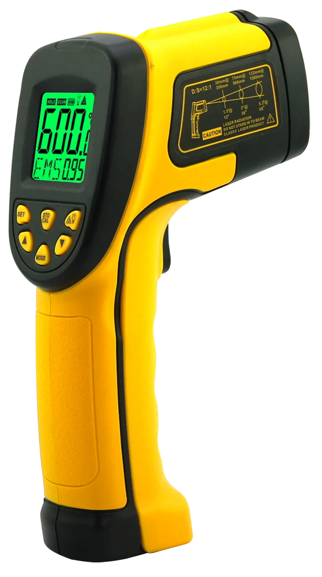 -50~600C Digital Infrared Thermometer temperature gun instrument Pyrometer for industrial hot pipe AS842A