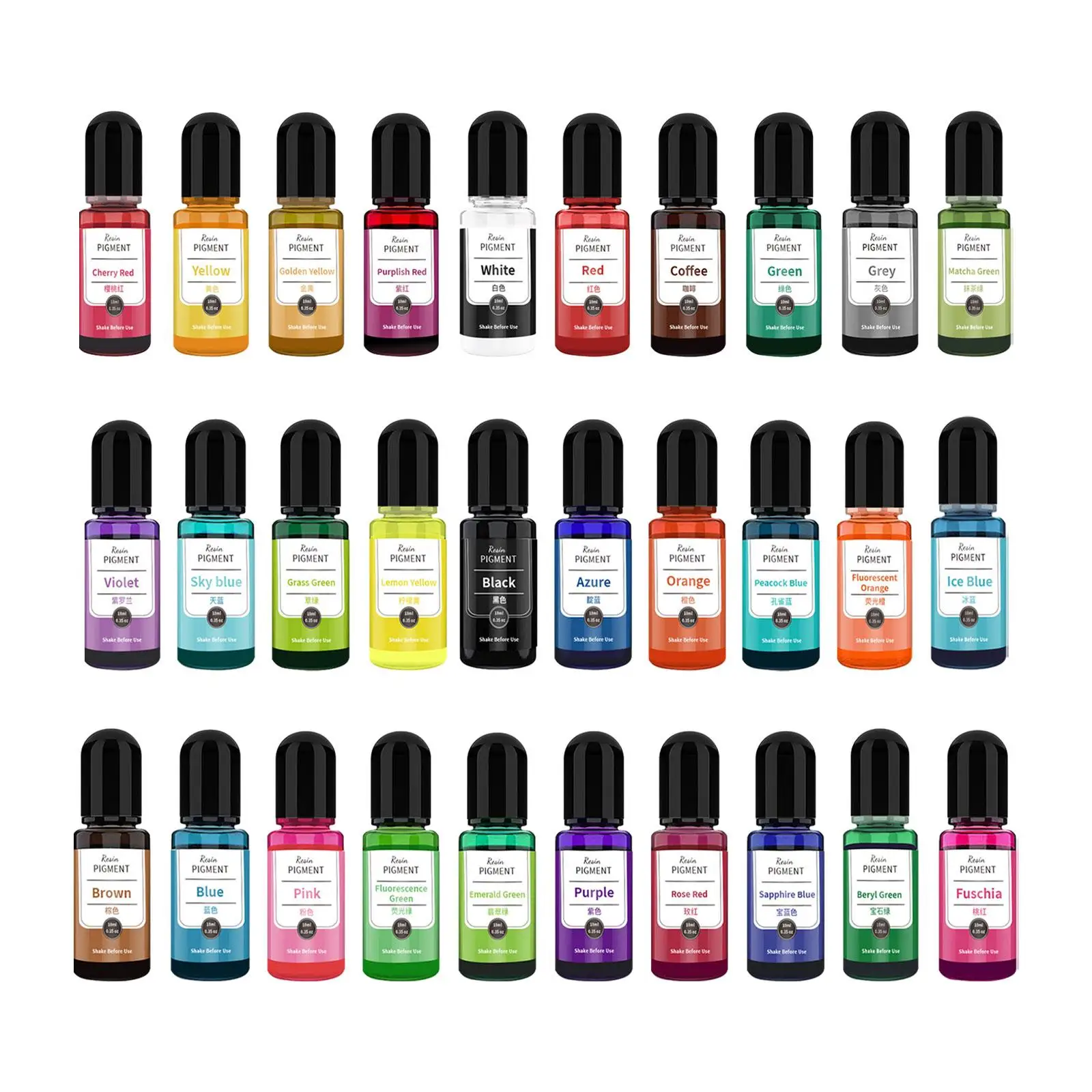 Epoxy Resin Pigment Liquid Colorant Dye Resin Epoxy Casting Epoxy Resin Color Dye for DIY Crafting Jewelry Making Supplies