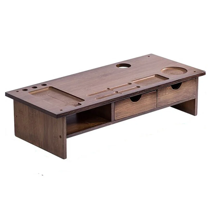 

Monitor Riser Stand Laptop Stand Desk Organizer Keyboard Storage Desk Shelf Riser with Storage Drawer