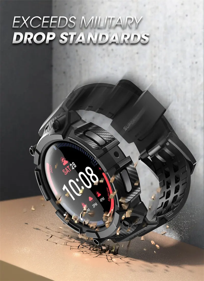 SUPCASE für Samsung Galaxy Watch 5 Pro Hülle 45 mm (2022) UB Pro Robuste Schutzhülle mit Armbändern für Galaxy Watch 5 Pro – Detail 8
