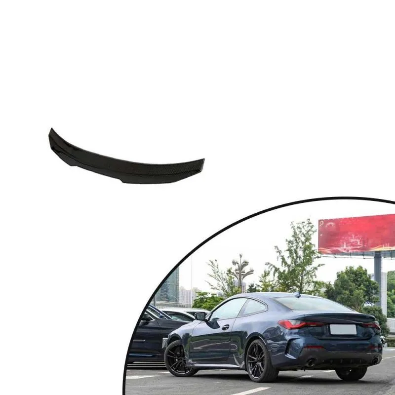 For 2021-2023 4 Series G22 G82 M4 Coupe 4 Door Sdn Rear Trunk Spoiler Carbon Fiber