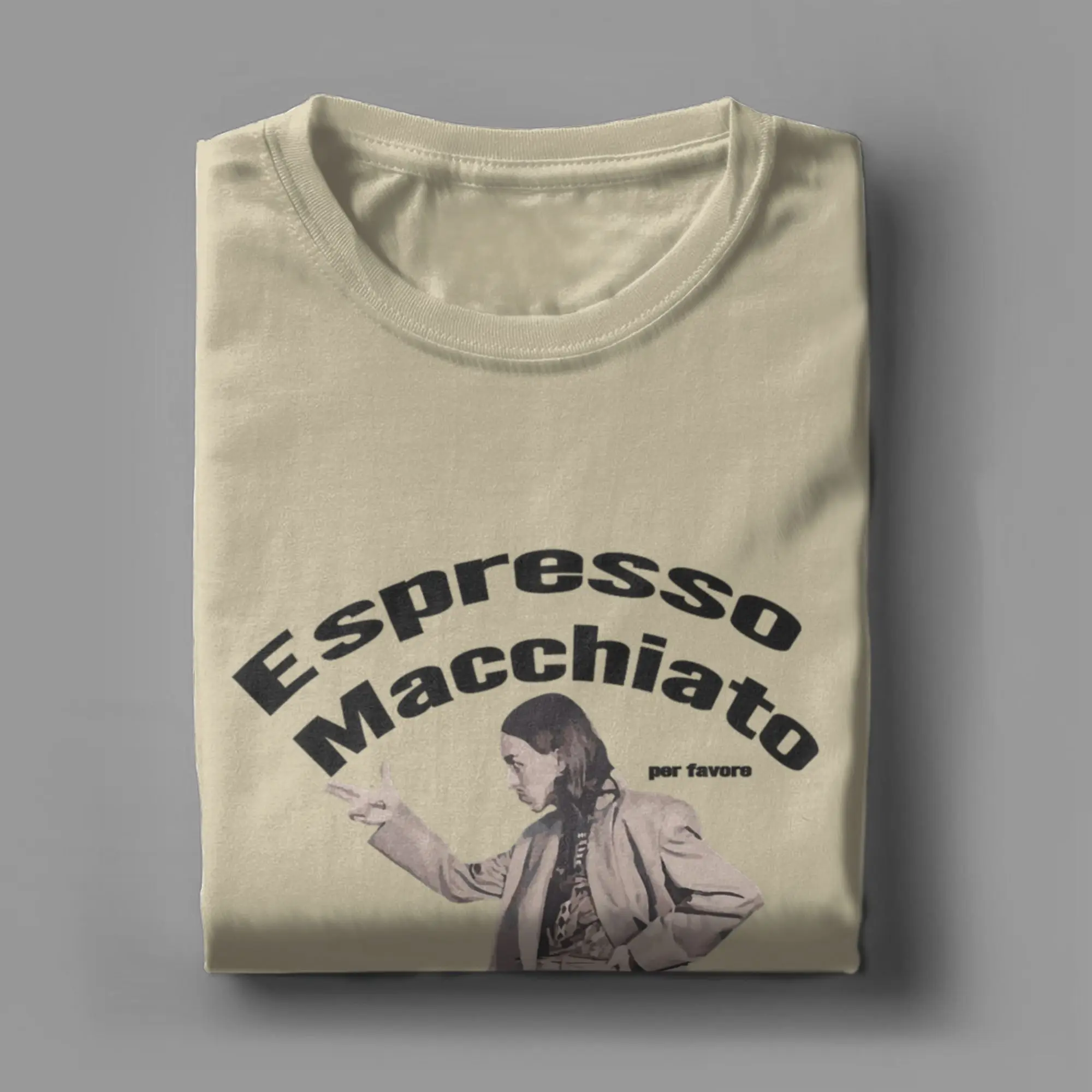 تومي كاش اسبريسو ماكياتو التوضيح الرسم الفن Eurovisions تي شيرت الرجال تي شيرت طاقم الرقبة تي شيرت قصيرة الأكمام بلايز #5