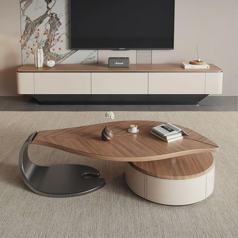 Luxury Solid Wood Coffee Table Modern Design for Home Living Room Hotel High End Furniture