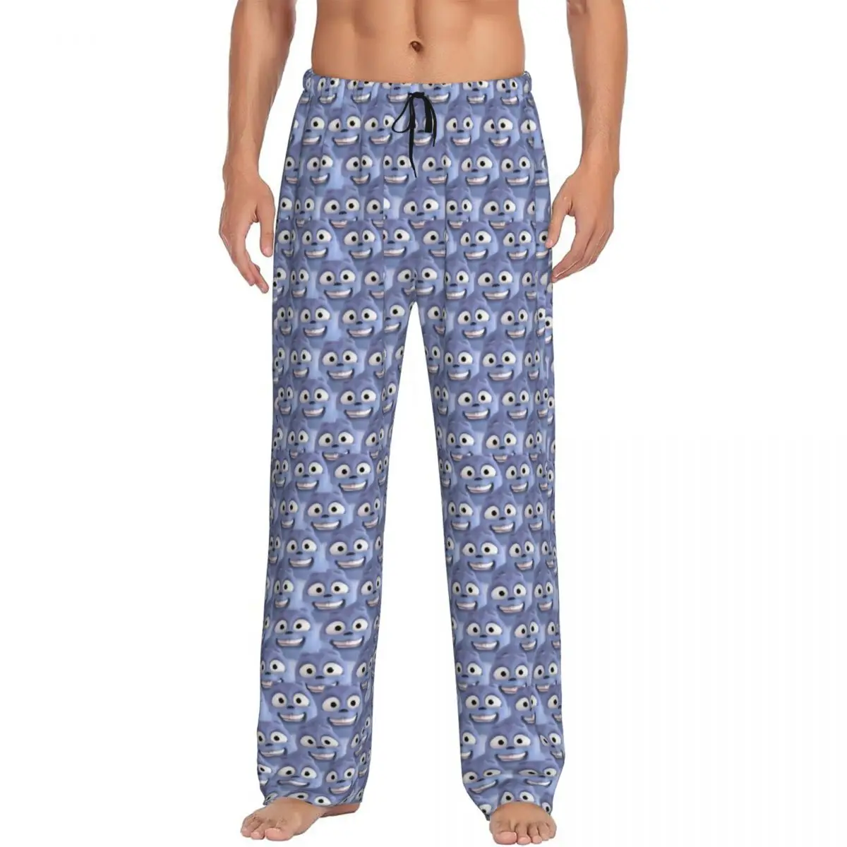

Custom Men's Grizzy And The Lemmings Pajama Pants Printed Cute Cartoon Sleep Sleepwear Bottoms with Pockets