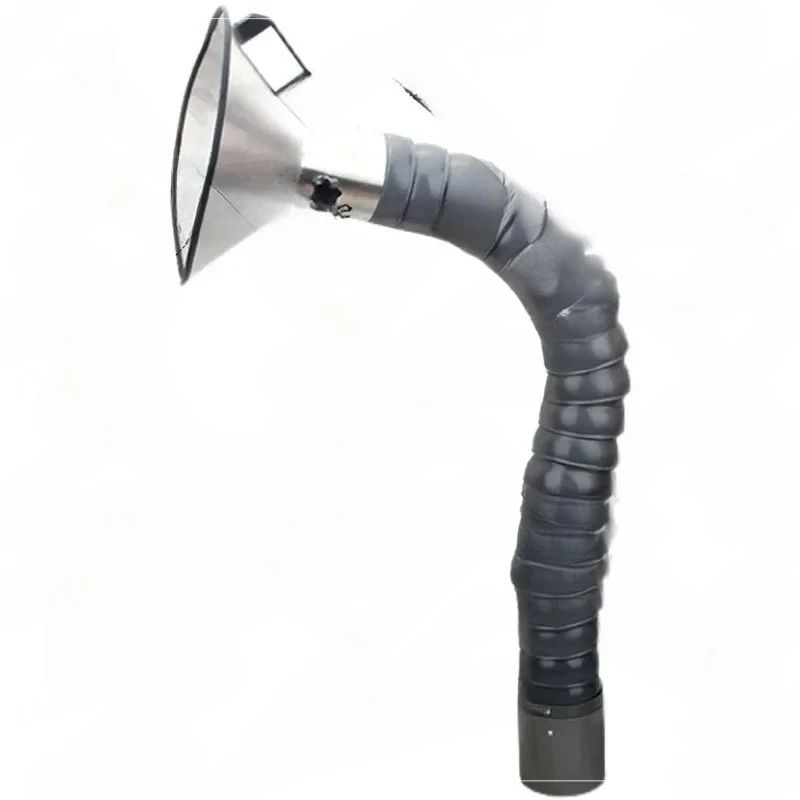 Flexible Smoke Exhaust Ventilator Pipe positioning bamboo tube suction air collector hood Industrial smoke extraction system