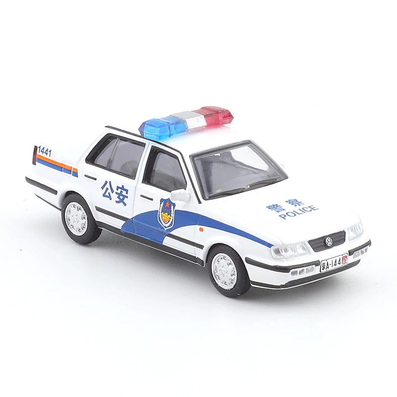 XCARTOYS 1/64 Jetta Urban Spring - Public Security Car Alloy Toys Motor Vehicle Diecast Metal Model Kids Xmas Gift Toys for Boys