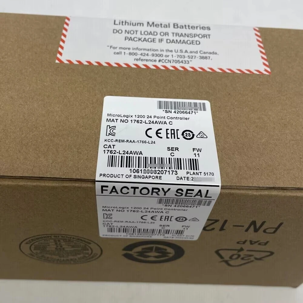 Sealed Controller MicroLogix 1200 24 Pt Controller PLC PLC baru 1 buah