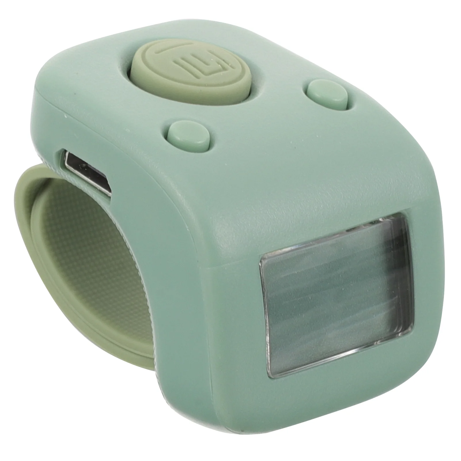 

Manual Finger Counter Rechargeable Mute Adjuster Dark Green Silica Gel Clicker for