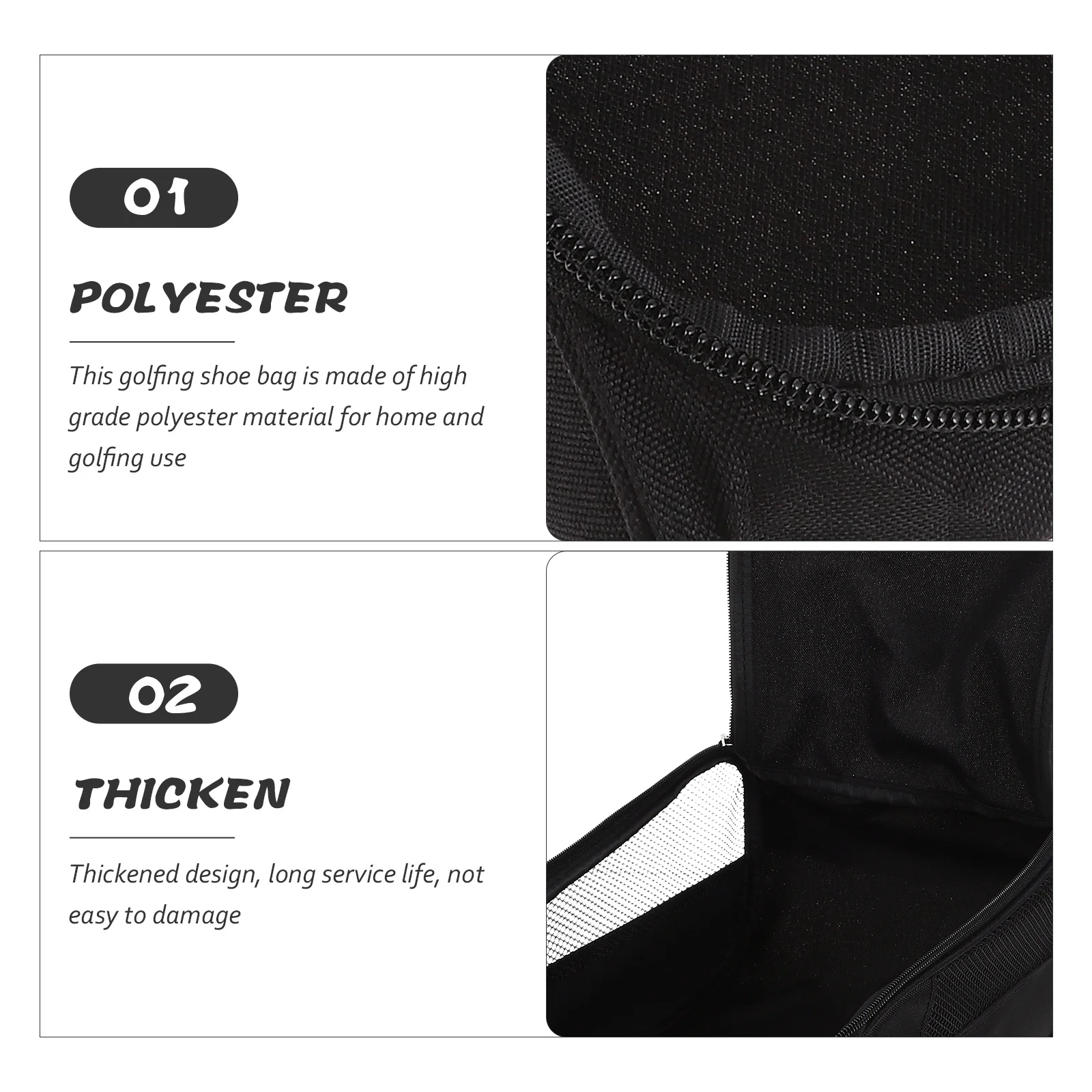 

Golfing Shoes Bag Breathable Portable Zippered Sneaker Organizer Pouch for Men Outdoor Sports Football Tennis Cycling Storage