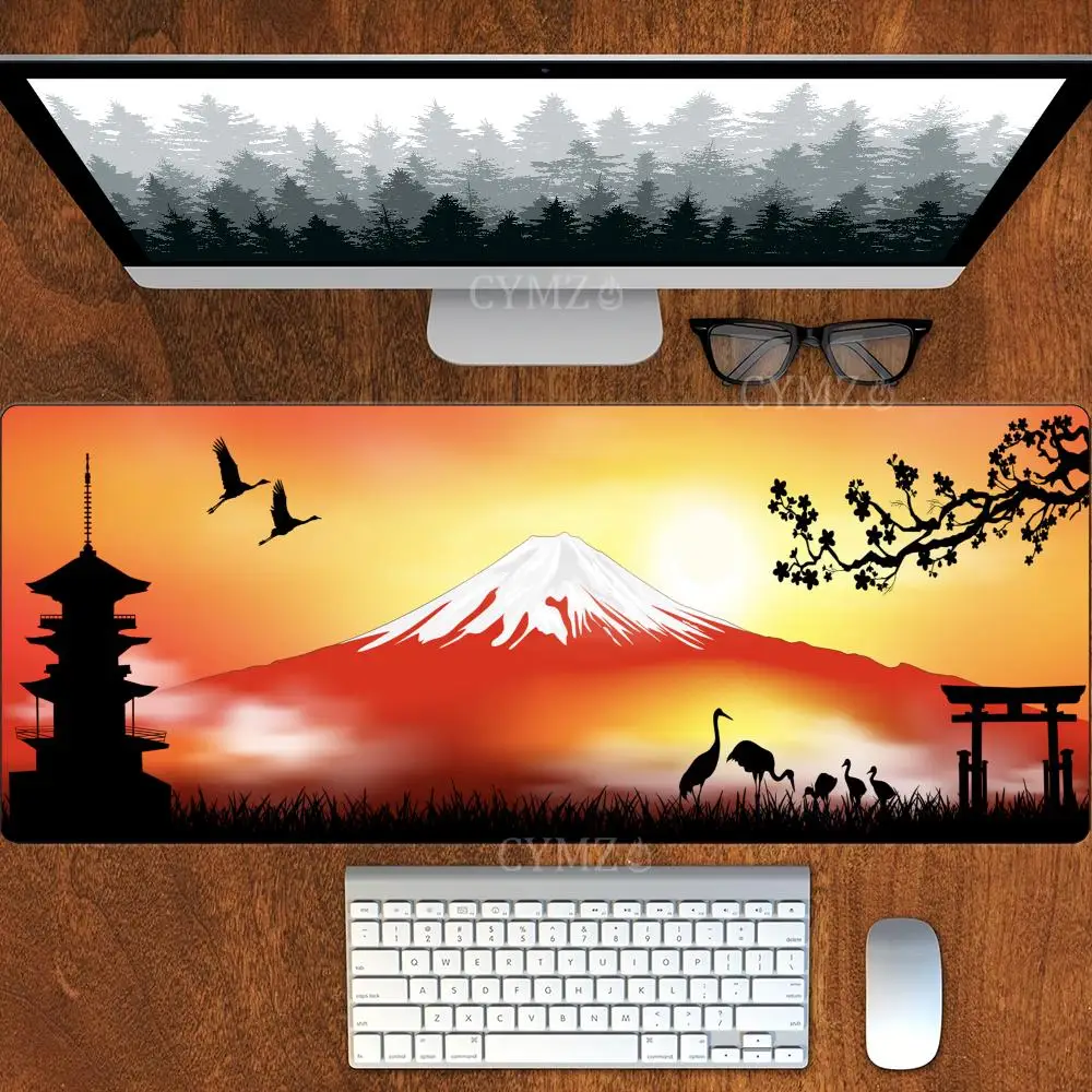 

Cherry Blossom and Mount Fuji Scenery Mouse Pad Desk Mat Gaming mats pc accessories 30X80CM mouse mat mauspad office rug