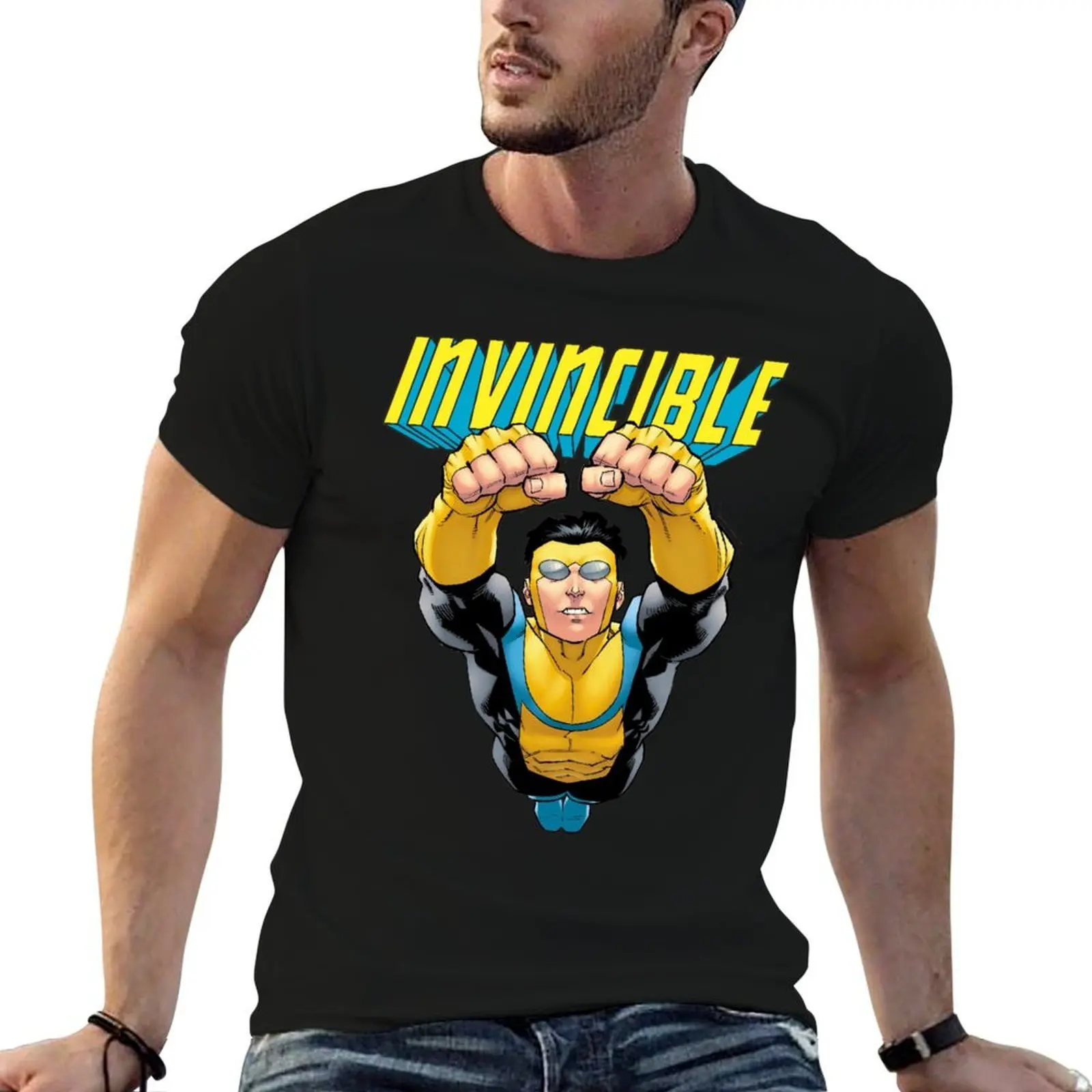

Invincible man Grayson t for tshirt man 100% cotton funny Mark T-Shirt shirts shirts anime cotton t for