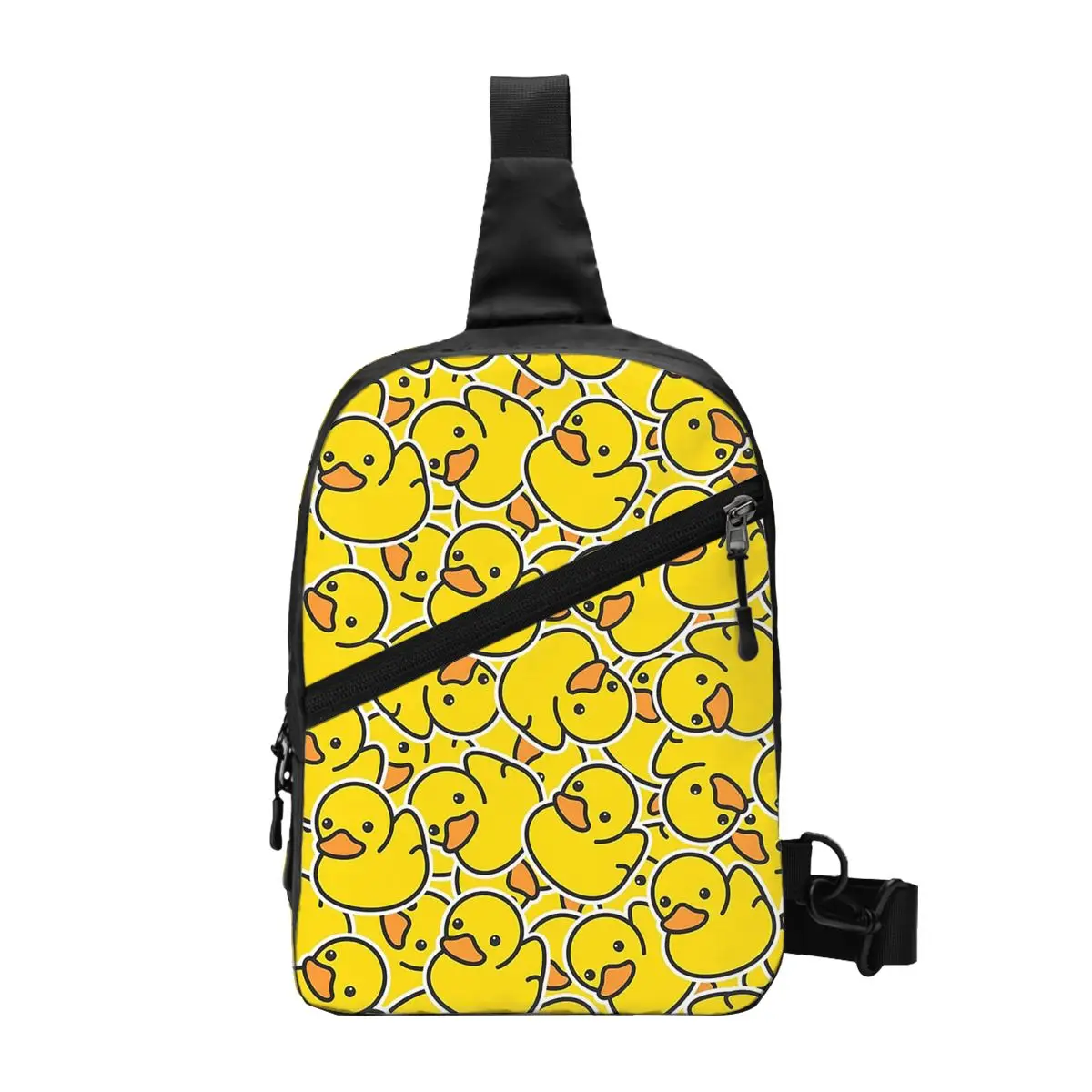 Yellow Classic Rubber Duck Chest Bag Men Sling Crossbody Backpack Chest Bag Traveling Hiking Daypack Shoulder Bag