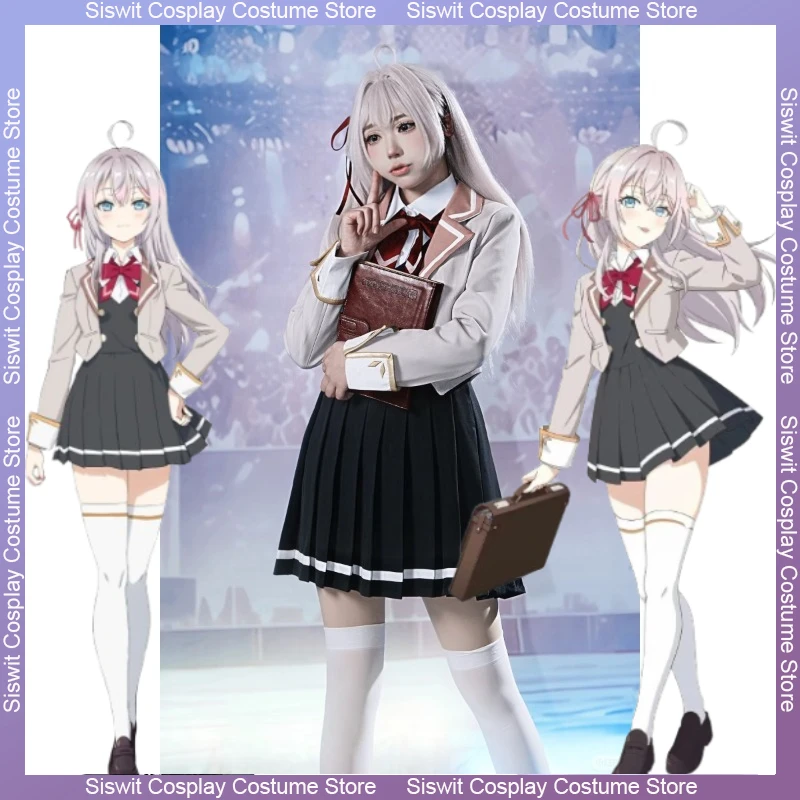

Alya Sometimes Hides Her Feelings in Russian Anime Alisa Mikhailova Kujou Cosplay Costume Wig Halloween Conventions Role Play