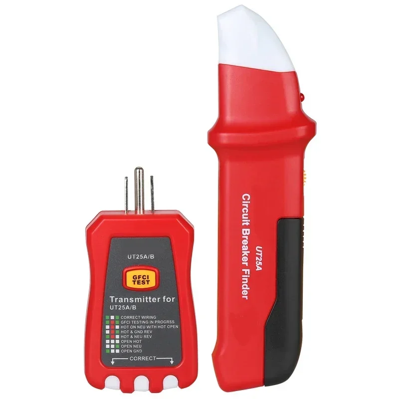 UT25A Circuit Breaker Finder Automatic Socket Tester Electrician Diagnostic Tool with Led Indicator  Leakage Protection