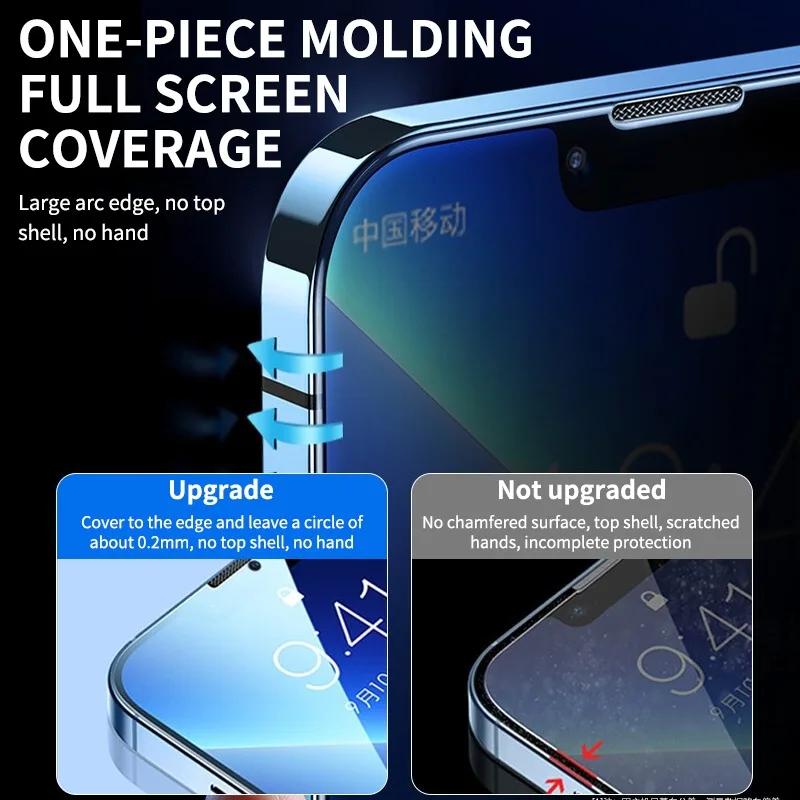 2 sztuki HD Anti-peeping Tempered Glass dla iPhone 14 Pro Max 13 12 Mini 11 Pro XS XR Screen Protector dla iPhone 8 7 14Plus Glass — zdjęcie 2