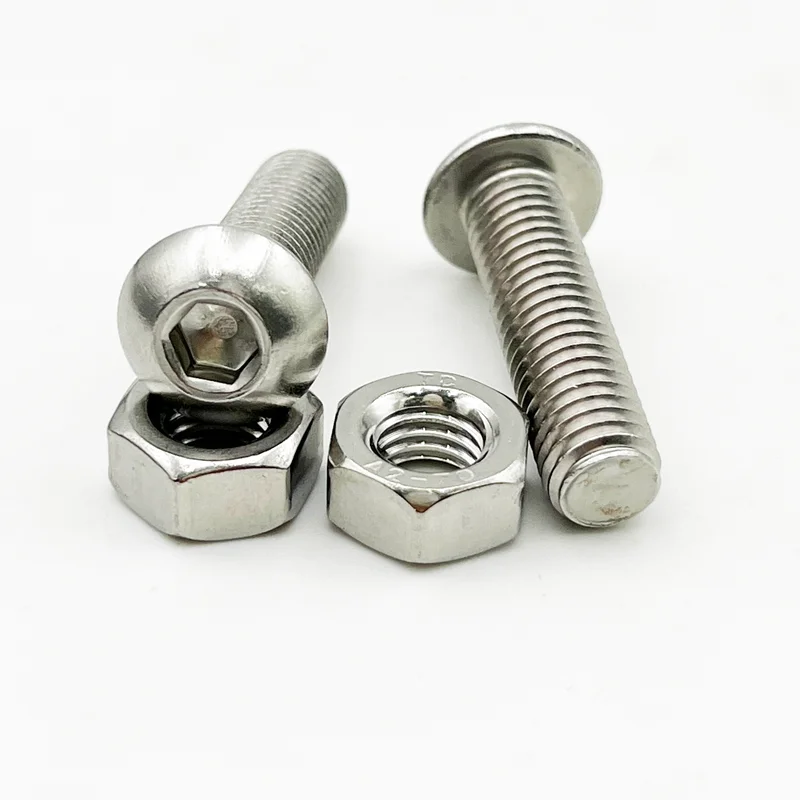 M2 M3 M4 M5 M6 Innensechskantschraube und Muttern-Set, Innensechskantschraube aus Edelstahl 304, Innensechskant-Halbrundkopfschrauben-Sortiment – Detail 4