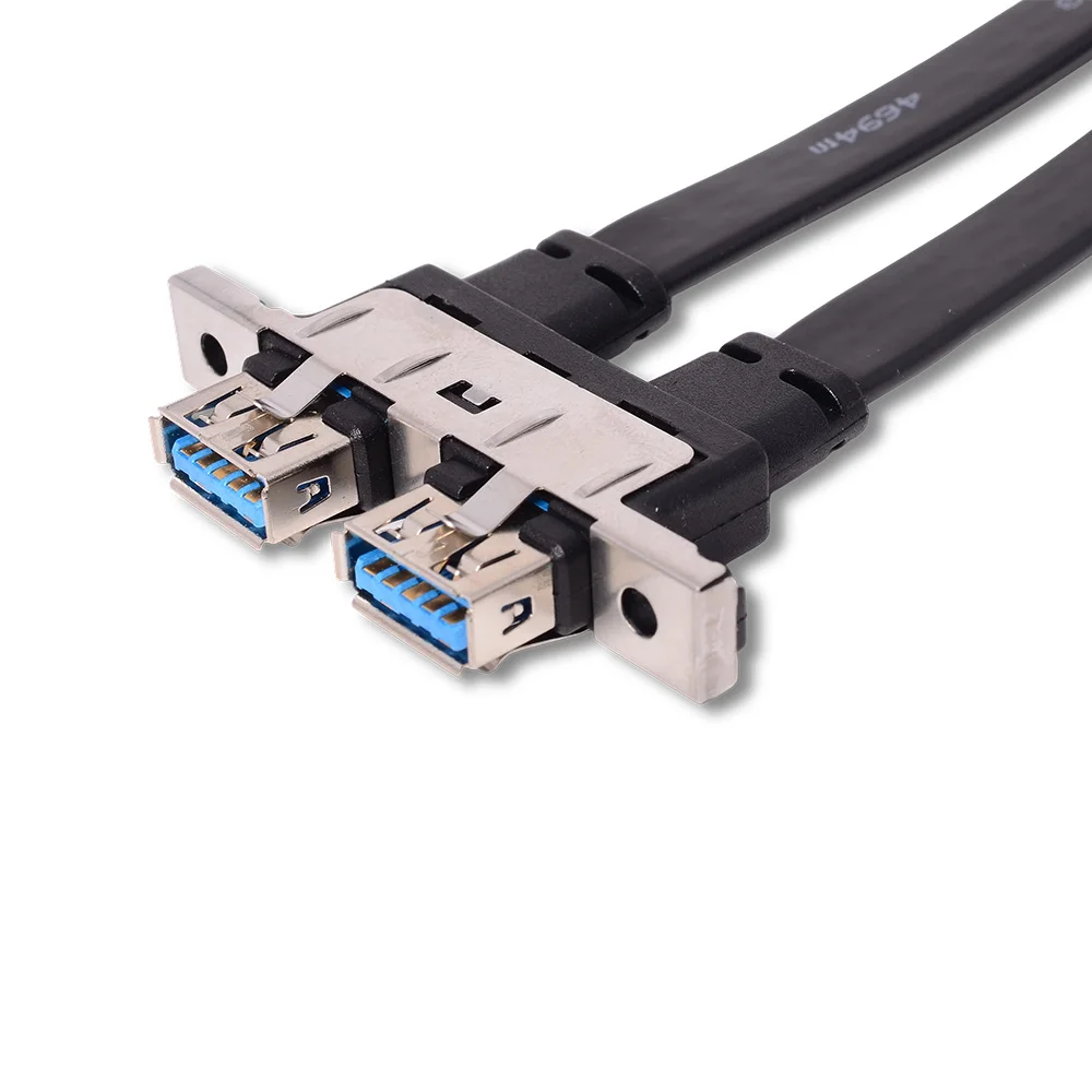 Kabel USB 3.0 do płyty głównej komputera, 19-pinowy/20-pinowy do panelu 3.0, przedni moduł rozszerzeń, kabel z wtyczką, 33 cm