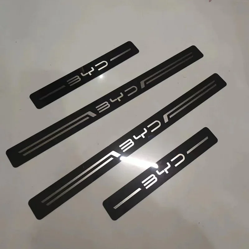 For BYD Atto 3 EV Car Door Sill Stainless Metal Protection for BYD Atto 3 Yuan Plus Dolphin Seal Song Plus Seagull Han Tang Qing