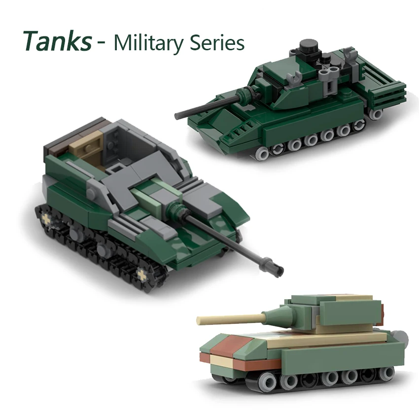 

Модель танка MOC Building Block, военная серия T-14, тяжелый танк Мауса времен Второй мировой войны, ASU-57, сборная игрушка для мальчиков, подарок
