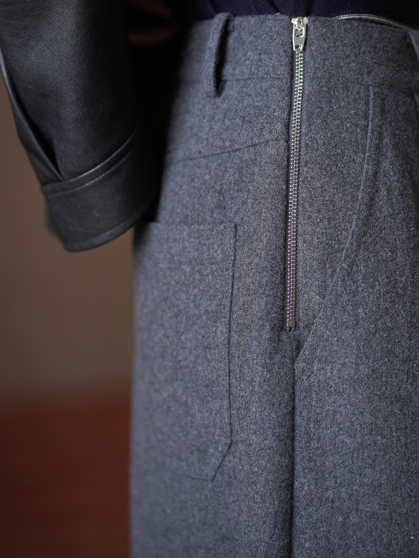 High Waist A-Line Midi Skirt Wool Blend Commuter Style Women's Fashion Casual Wear Standard Fit City Walk Travel Ready