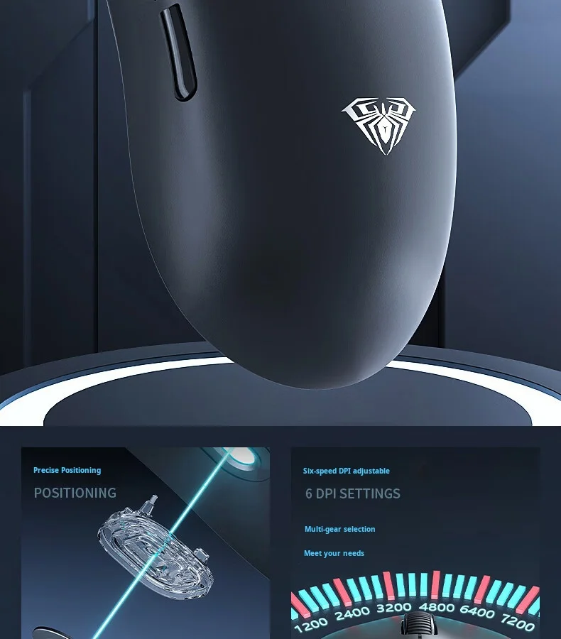AULA S35 Wired Gaming Mouse 1000HZ Rate of Return Macro Programming Drive Ergonomic Esports Peripherals