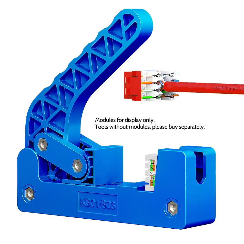 AMPCOM Punch Down Plier Specialized For AMPCOM 180° RJ45 Keystone Jack ,CAT6 CAT5E Ethernet Cable Termination Punchdown Tool