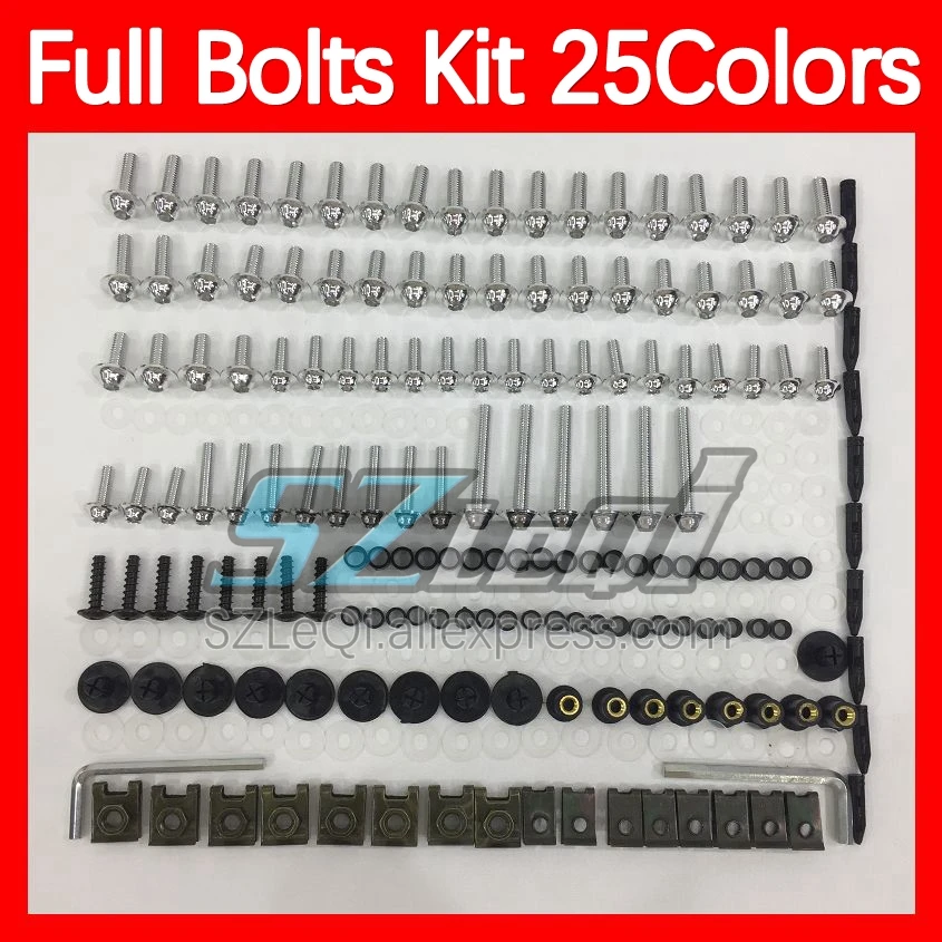 Fairing Bolts Full Screw Kit For KAWASAKI NINJA ZXR 250 ZXR250 1991 1992 1993 94 1995 1996 1997 1998 Body Bolt Screws Nuts 268ps