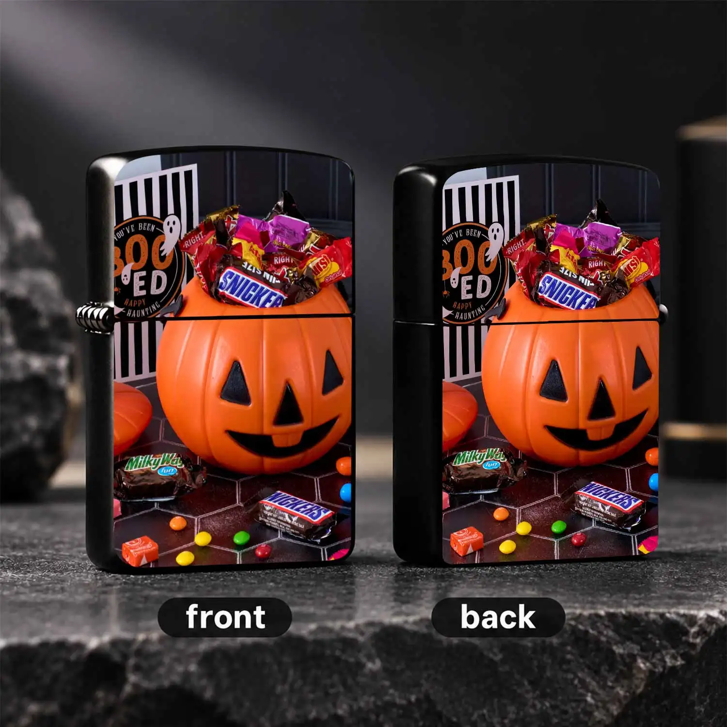 Halloween Pumpkin Candy Themed Lighter, Fun Spooky Vibe Portable Igniter For Home Candle Incense Lighting, Outdoor Camping Hiking, Multipurpose Practical Cute Decor Accessory For Holiday Party Favors Dail A Humorous And Interesting Lighter