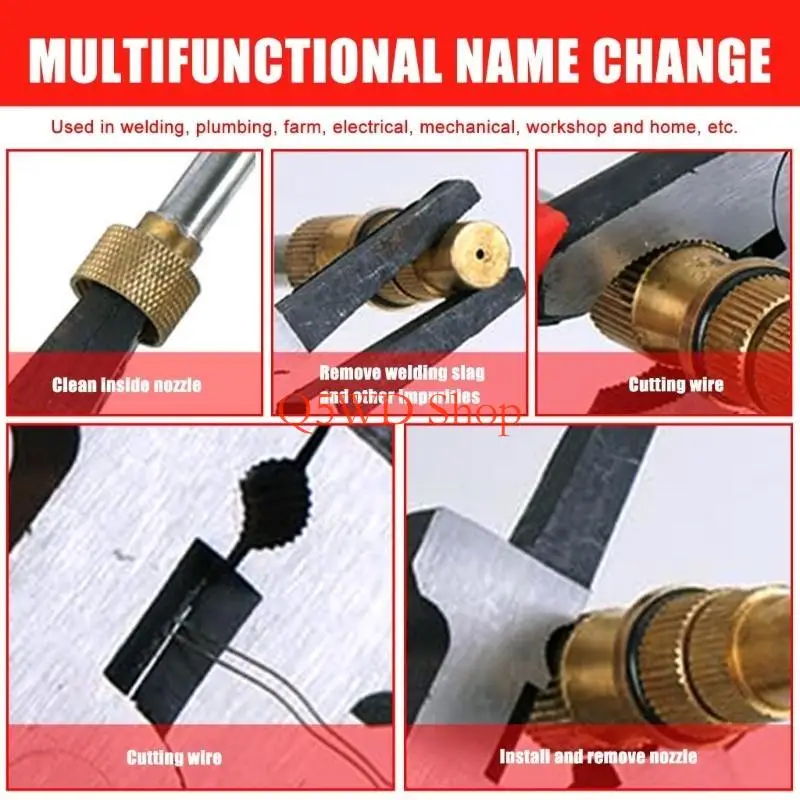 Q5WD Professional MIG Welding Pliers Mulitfunctional Tool Steel for Scraping Spatter Gripping Drawing Wire Comfort Handle