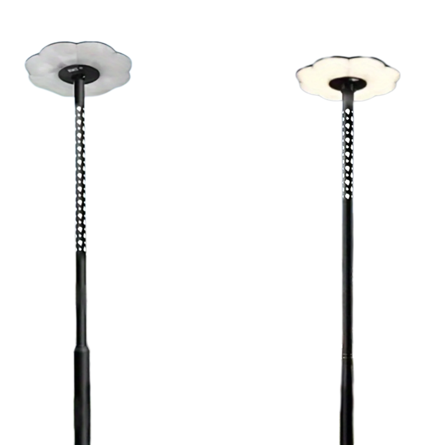 Hollow Splicing Lamp Post, Street Light Pole, Metal Street Lamp Post for Outdoor Lights, Solar Lights Poles with Base Accessory